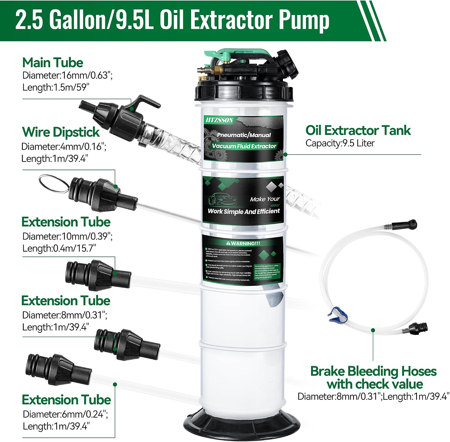 Pompa Ekstraktor Oli 9.5 L/2.5 - Brake Fluid ulasan dan harga